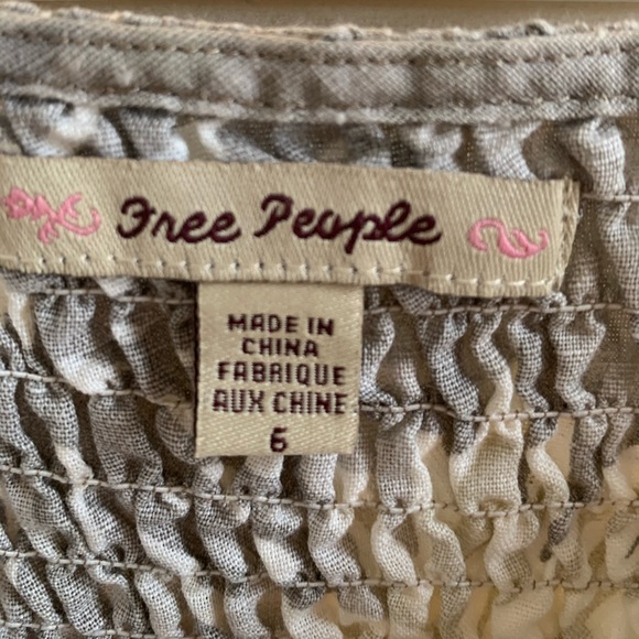 Free People Tie Back Sundress perfect for vacay!! Size 6 like new - Picture 5 of 6